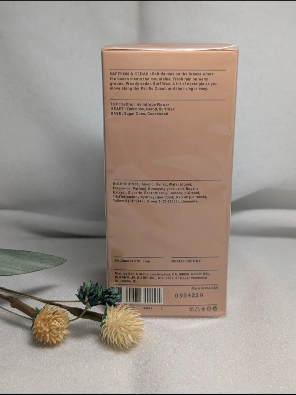 Salt & Stone Saffron & Cedar Body Mist